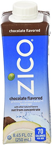 Zico Chocolate Coconut Water Bottle, 8.45 Fluid Ounce (Pack of 12)