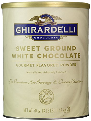 Ghirardelli Sweet Ground White Chocolate Flavor Powder, 3.12 lbs.