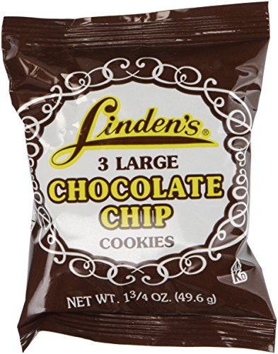 Linden’s Chocolate Chip Cookies, 3 Cookies Per Pack (18-1.75oz. Packs Per Box)