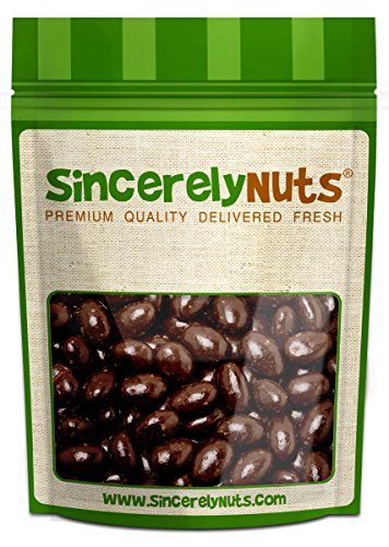 Sincerely Nuts Dark Chocolate Almonds – One (1) Lb. Bag – Insanely Delish – Pinnacle of Freshness- Full of Antioxidants – Kosher