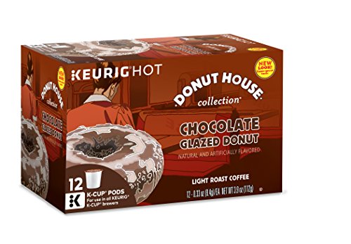 Donut House Collection Chocolate Glazed Donut, Keurig K-Cups, 72 Count