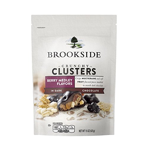 Brookside Dark Chocolate Crunchy Clusters Berry Medley Fruit Flavors Pouch, 15 Ounce