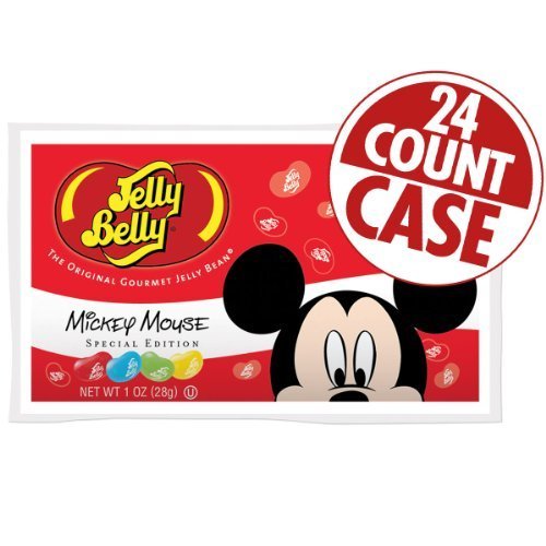 Jelly Belly Mickey Mouse Special Edition Jelly Beans 24 Count Case of 1 oz Bags