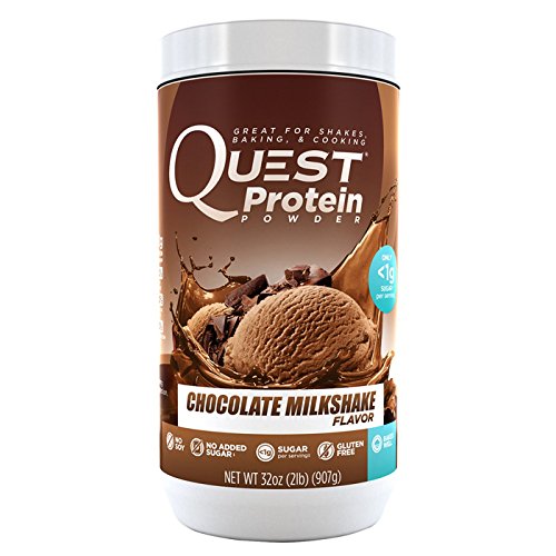 Quest Nutrition Protein Powder, Chocolate Milkshake, 23g Protein, Soy Free, 2lb Tub