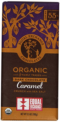 Equal Exchange Organic Chocolate Caramel Crunch with Sea Salt, 3.5-Ounce (Pack of 6)