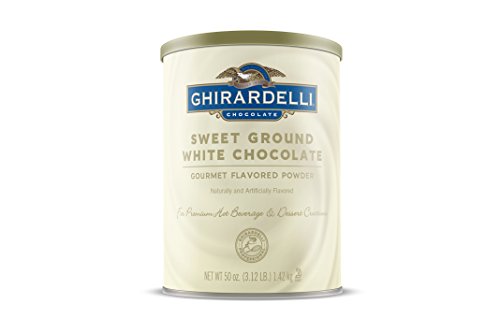 Ghirardelli Chocolate Sweet Ground White Chocolate Flavor Beverage Mix, 50-Ounce Canister