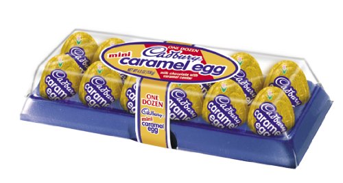 Cadbury Easter Caramel Mini Eggs, 12-Count Containers (Pack of 4)