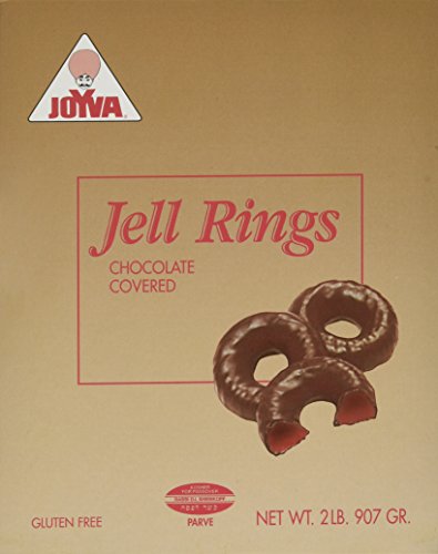 Joyva Chocolate Covered Jell Rings, Raspberry, 32 Ounce