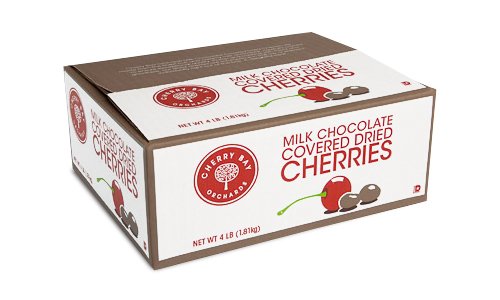 Milk Chocolate Covered Dried Montmorency Cherries (with sugar) 4lb box