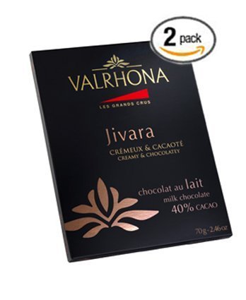 Valrhona French Gourmet Chocolate Bars “Jivara” Milk Chocolate 40% 2 bars 2×2.47oz