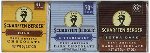 Scharffen Berger Chocolate Tasting Squares Assortment, 12-Count, 2.1-Ounce Packages (Pack of 3)