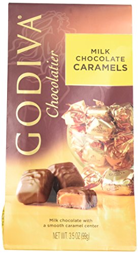 Godiva Wrapped Milk Chocolate Caramels, 3.5 Ounce