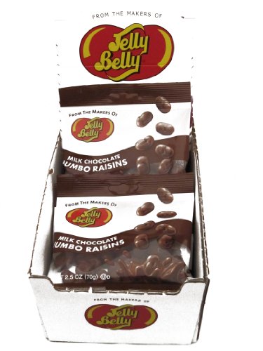 Jelly Belly Milk Chocolate Jumbo Raisins, 2.5 Ounce