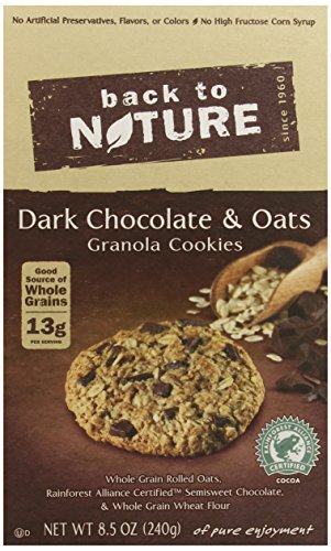 Back To Nature Cookies, Dark Chocolate and Oats Granola, 8.5 Ounce