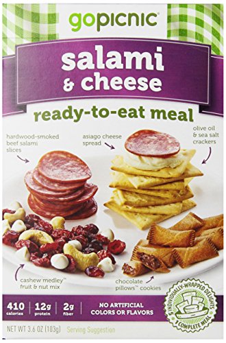 GoPicnic Ready-to-Eat Meals Salami and Cheese, 3.6 Ounce