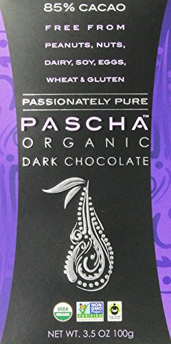 Pascha Organic Dark Chocolate 85% Cacao, 3.5 Ounce (Pack of 10)
