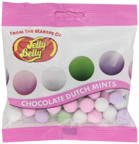 Jelly Belly Chocolate Dutch Mints, 2.9-Ounce Bags (Pack of 12)