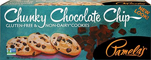 Pamela’s Products Gluten Free Cookies, Chunky Chocolate Chip, 7.25-Ounce Boxes (Pack of 6)