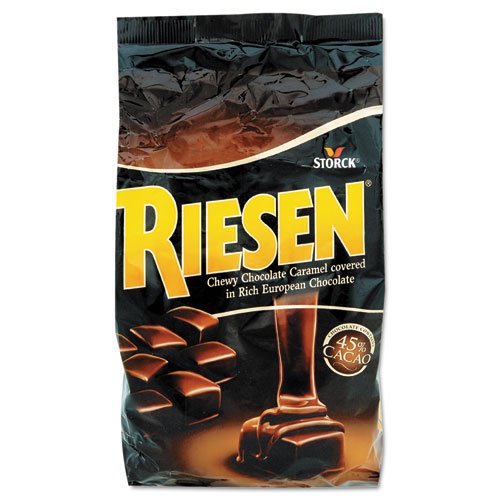 Riesen Chewy Chocolate Caramels – Cacao, Caramel – Individually Wrapped – 1.87 lb – 1 / Bag