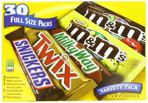 Mars Real Chocolate Mixed Singles, 53.66 Ounce