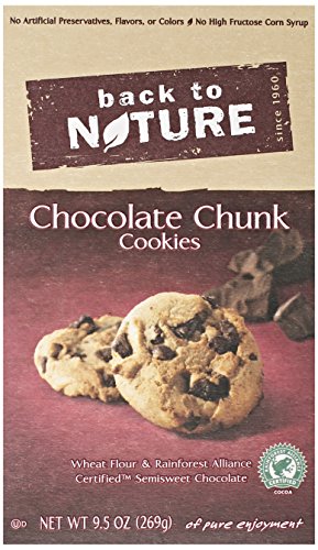 Back To Nature Cookies, Chocolate Chunk, 9.5 Ounce