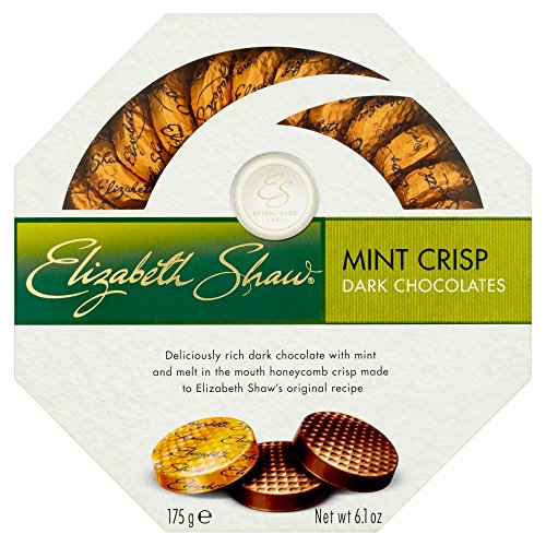 Elizabeth Shaw Mint Crisp Dark Chocolates 175g (Pack of 2)
