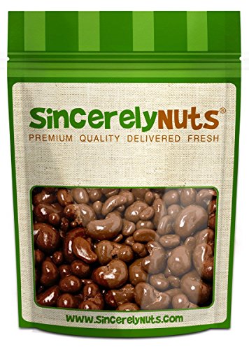 Sincerely Nuts Milk Chocolate Cashews – Two (2) Lb. Bag – Utterly Scrumptious, Fresh & Crunchy – 100% Kosher Certified!