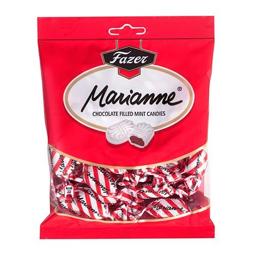 Fazer Marianne Chocolate Filled Mint Candies – Made in Finland – 7.8oz or 220g [Pack of 5]