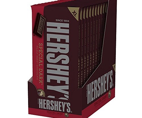 Hershey's Special Dark Mildly Sweet Chocolate Extra Large Bar, 4.25 ...