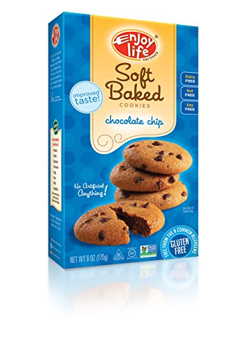 Enjoy Life Chocolate Chip Soft Baked Cookies, Gluten, Dairy, Nut & Soy Free,  6-Ounce Boxes (Pack of 6)