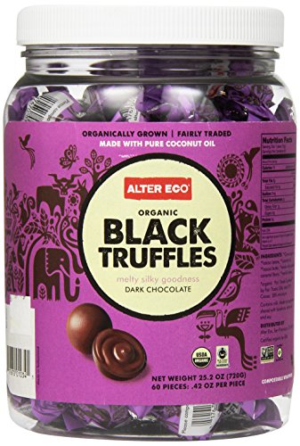 Alter Eco Organic Black Truffles, 0.42 Ounce (Pack of 60)
