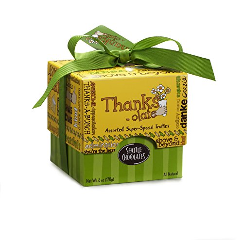 Seattle Chocolates Thanks-Olate Gift Box, 6 Ounce