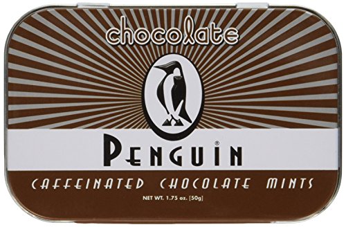 Penguin Caffeinated Chocolate Mints, One 16 oz Bag and One 1.75 oz Tin