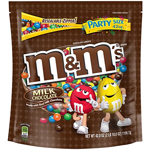 M&M’S Milk Chocolate Candy Party Size 42-Ounce Bag