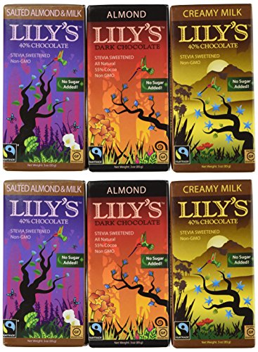 Lily’s Sweets Stevia-Sweetened Chocolate 3-Flavor Variety Pack