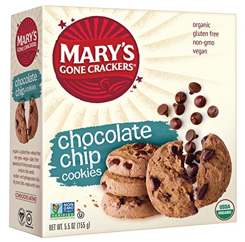 Mary’s Gone Crackers love Cookies, Chocolate Chip, 5.5-Ounce Boxes (Pack of 6)